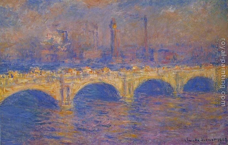 Claude Oscar Monet : Waterloo Bridge, Sunlight Effect
